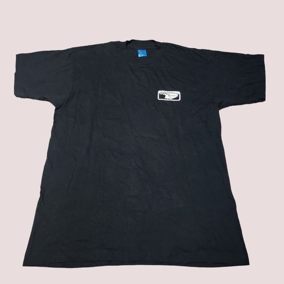 VTG Unbeatable Wheatables Country Tour '94 Black T-Shirt Made in USA Keebler XL - Picture 1 of 8